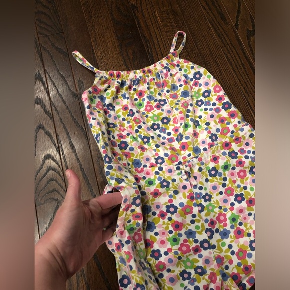 Mini Boden Girls 7-8Y Floral Romper/Jumpsuit with Pockets & Waist Tie - VGUC! - Picture 4 of 10